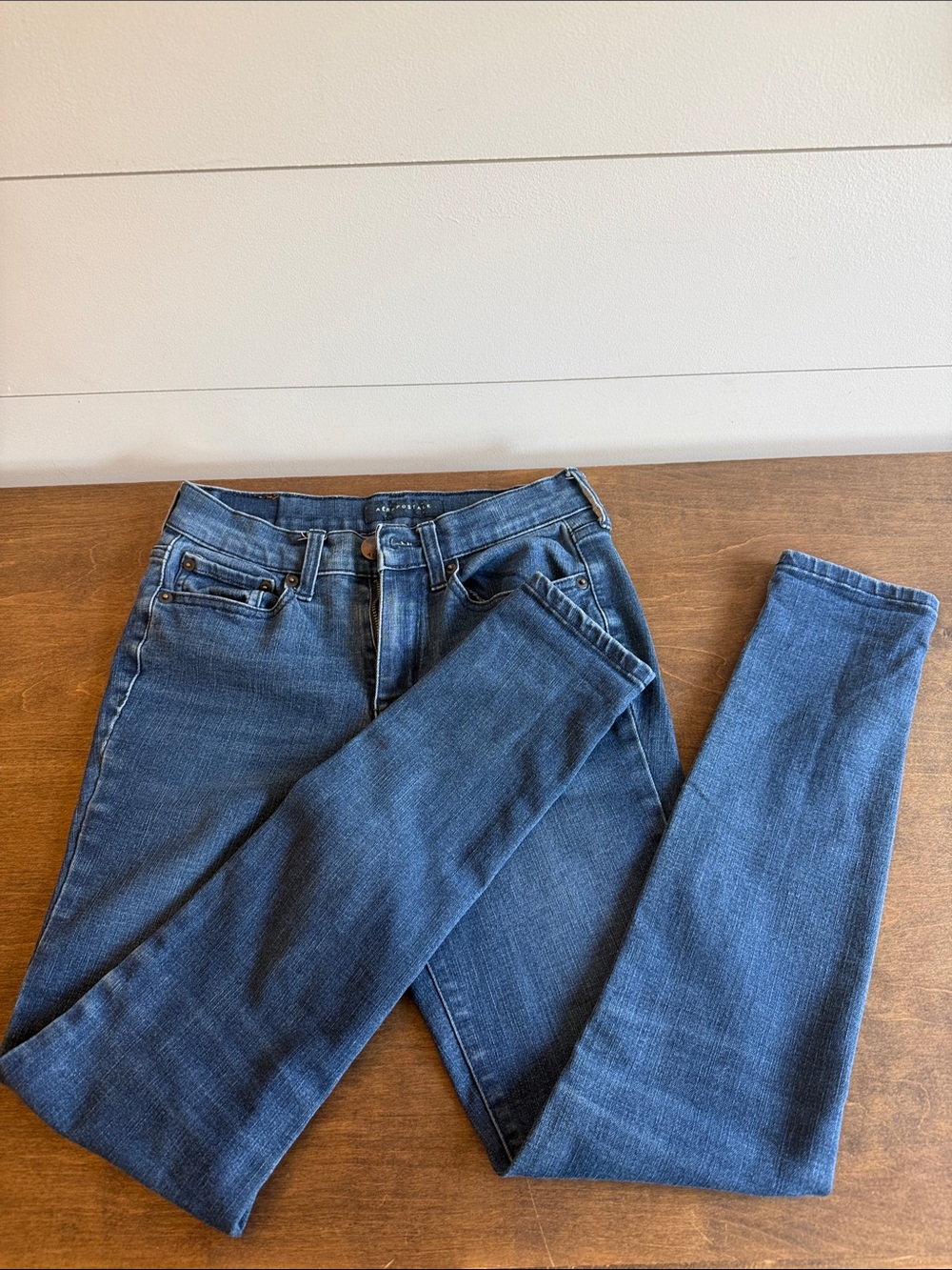 Aeropostale Women's Dark Blue Stretch Jeggings